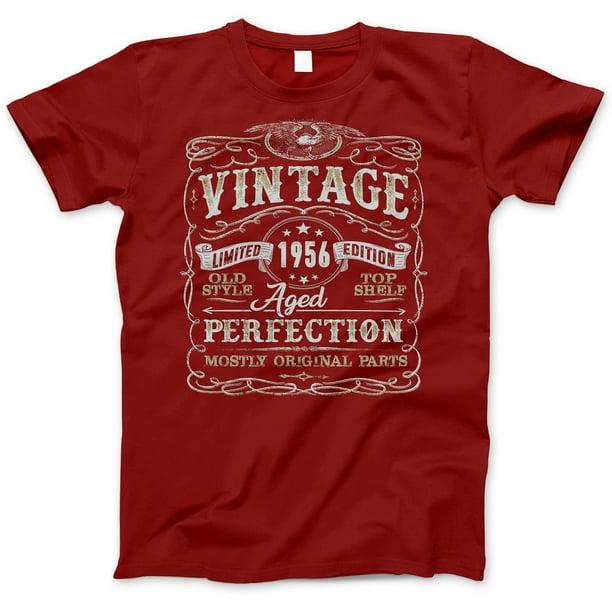 Made in 1956 T-Shirt Born 63rd Year Birthday Age Present Vintage Funny Mens Gift Made in 1956 T-Shirt Born 63rd Year Birthday Age Present Vintage Funny Mens Gift